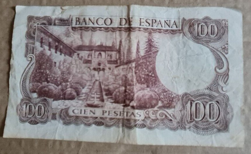 5 x 100 Pesetas Notes 1970 - All Circulated