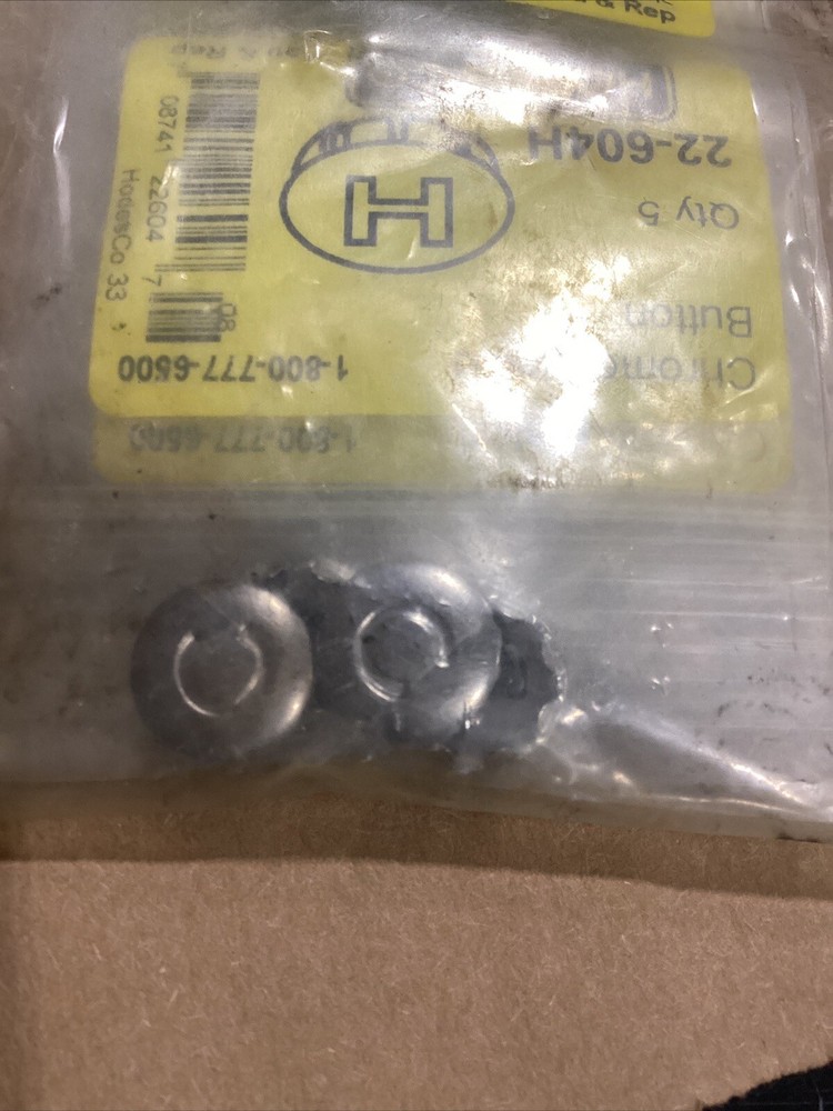 Hodes Chrome Plated Button 22-604H #699I125-CI