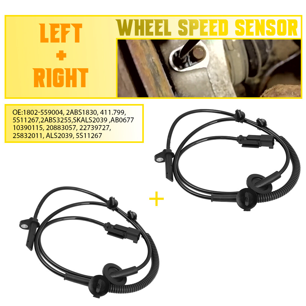 2X Front ABS Wheel Speed Sensor L &R For Buick Enclave GMC Acadia Chevy Traverse
