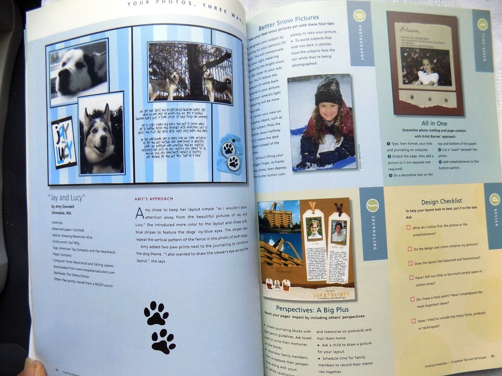 Creating Keepsakes Book “Scrapbook Tips & Techniques", Leisure Arts Paperback