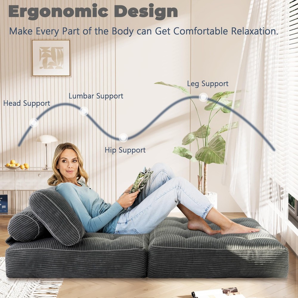 Folding Sofa Bed,Convertible Sleeper Chair for Adults, Folding Sofa Bed Foam ...