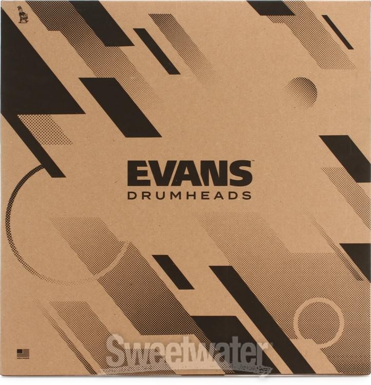 Evans MX2 Black Marching Bass Drumhead - 16 inch