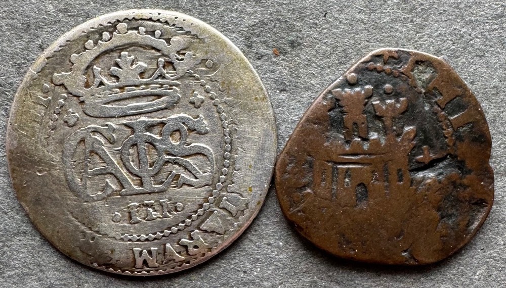 Spain 2 coins 17-18 ciecles