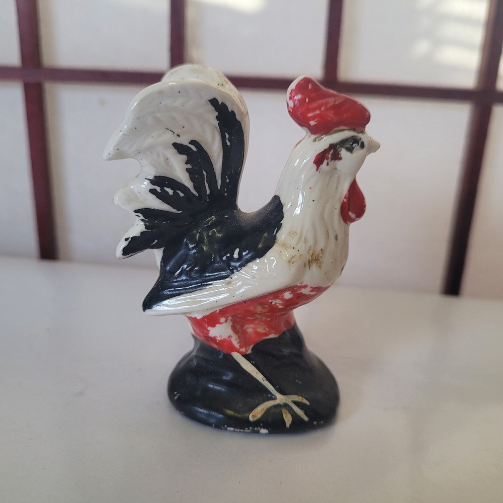 Mid Century Hand Painted Rooster