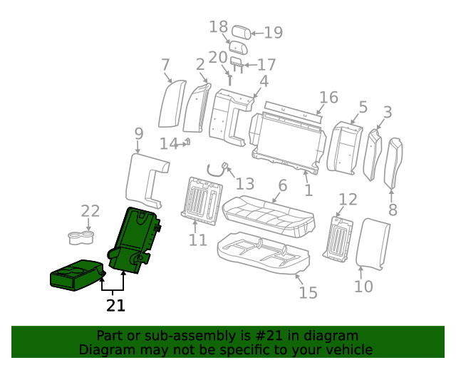 Genuine GM Armrest 88896788