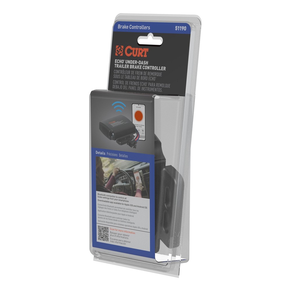 CURT Echo Under-Dash Trailer Brake Controller Bluetooth Part# 51190