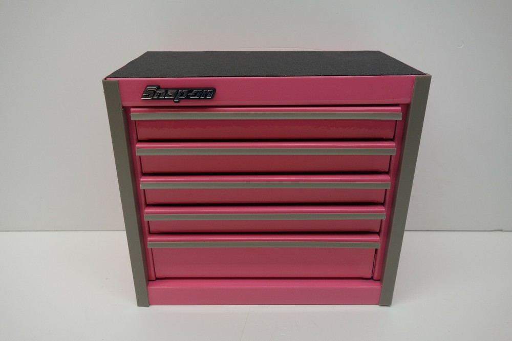 Snap-On - Micro Roll Cab BOTTOM & TOP chest "SET" Mini Tool Box Pink. Brand NEW