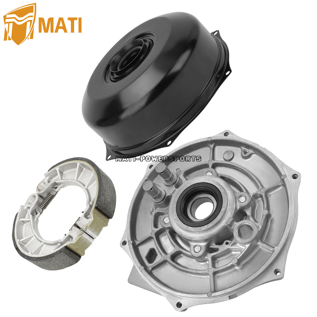 Rear Brake Drum Hub Plate Cover Shoes Kit for Honda Foreman 500 520 Rancher 420