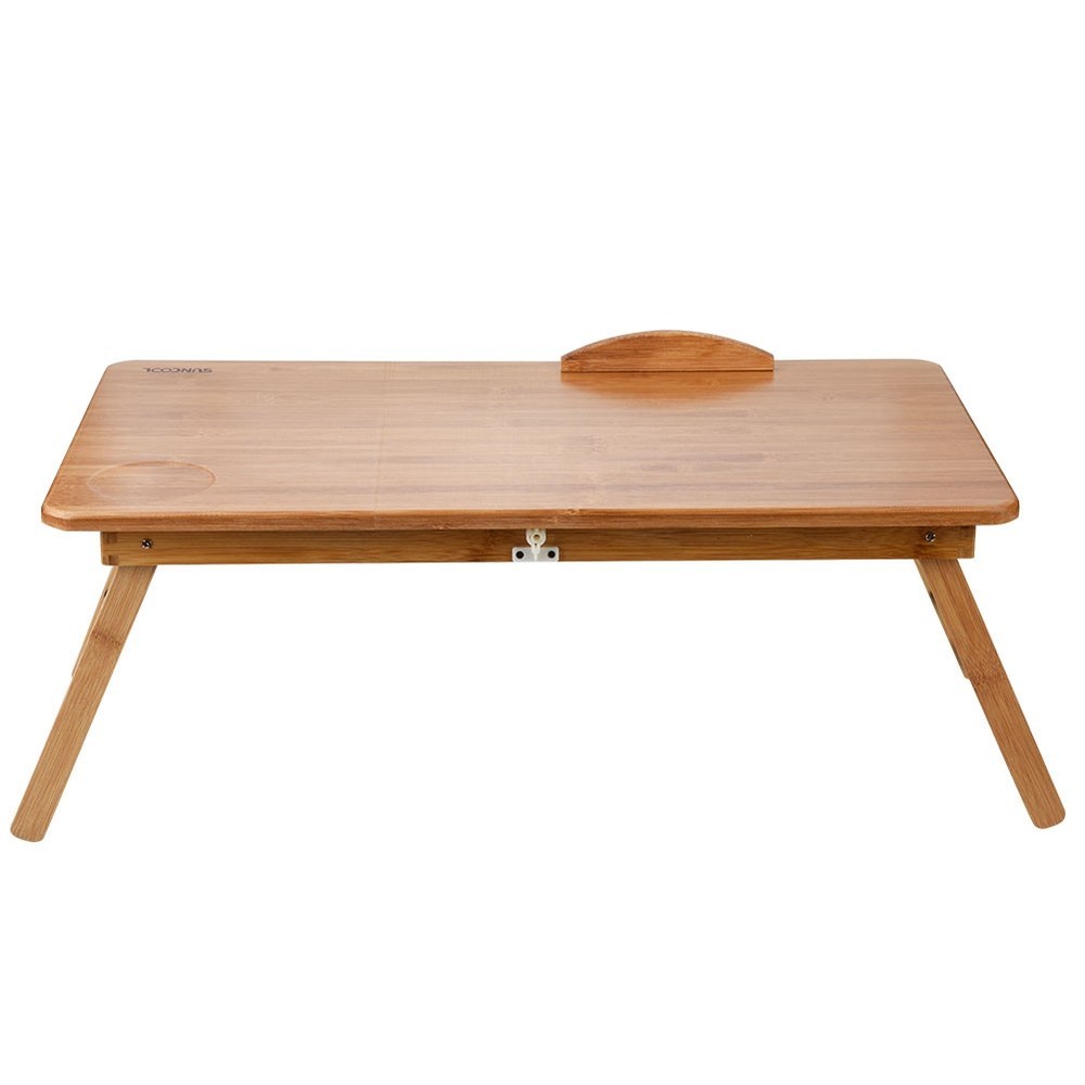 Eco Friendly Bamboo Laptop Desk Foldable Height Computer Stand with H
