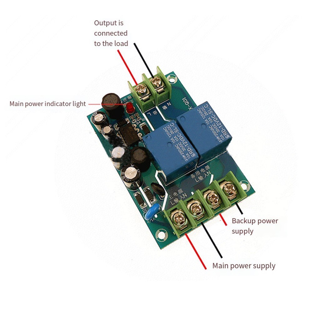 10A Load Transfer Switch AC220V with Automatic Dual Power Supply Feature