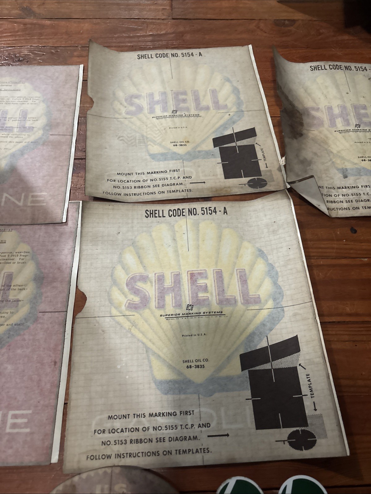 Vintage Gasoline Sticker Lot 1970s