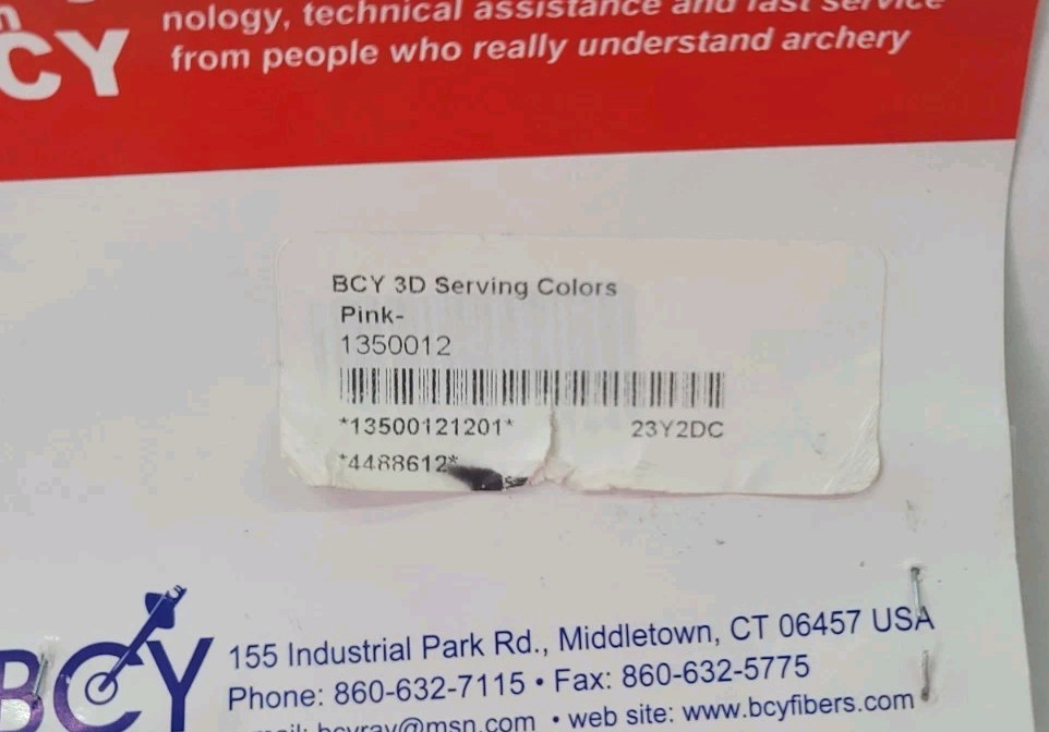 🧵 BCY 3D End Serving Pink 120 yds.