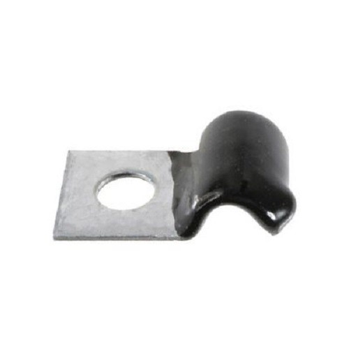 25 Half Clamps 1/2" Galvanized Vinyl Coated