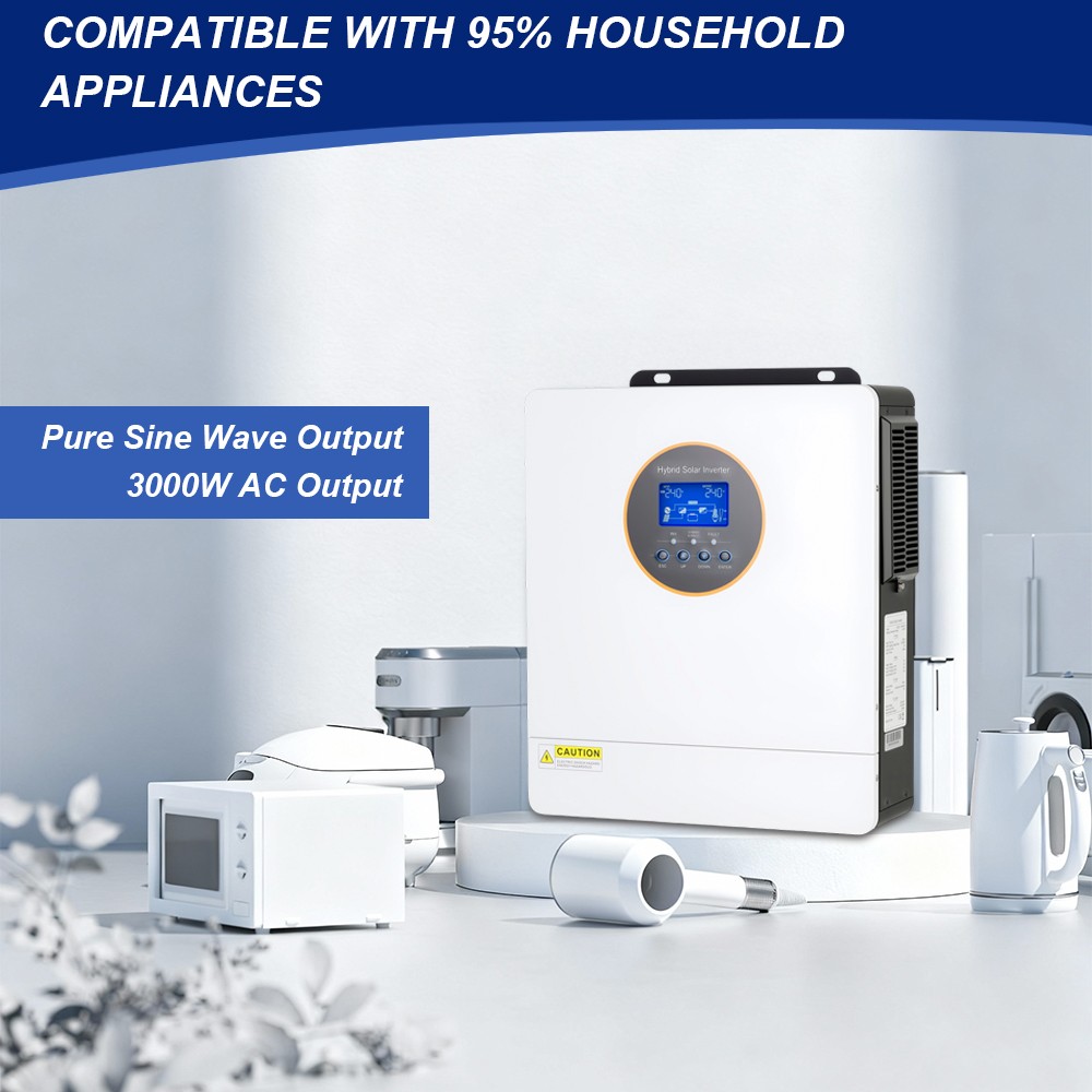 12KW 6200W 5000W Solar Hybrid Inverter 48V 110V/220V Split Phase MPPT Controller