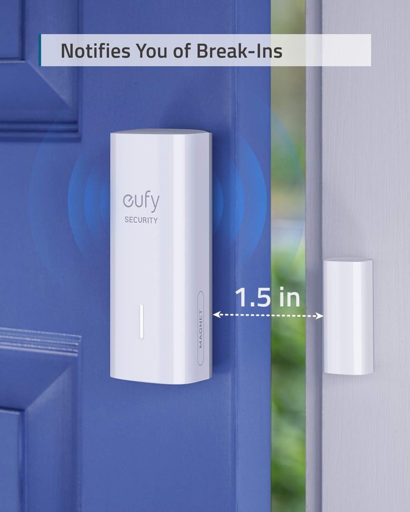 eufy Entry Sensor Send Alert Triggers Siren for Doors Windows Detects|Refurb