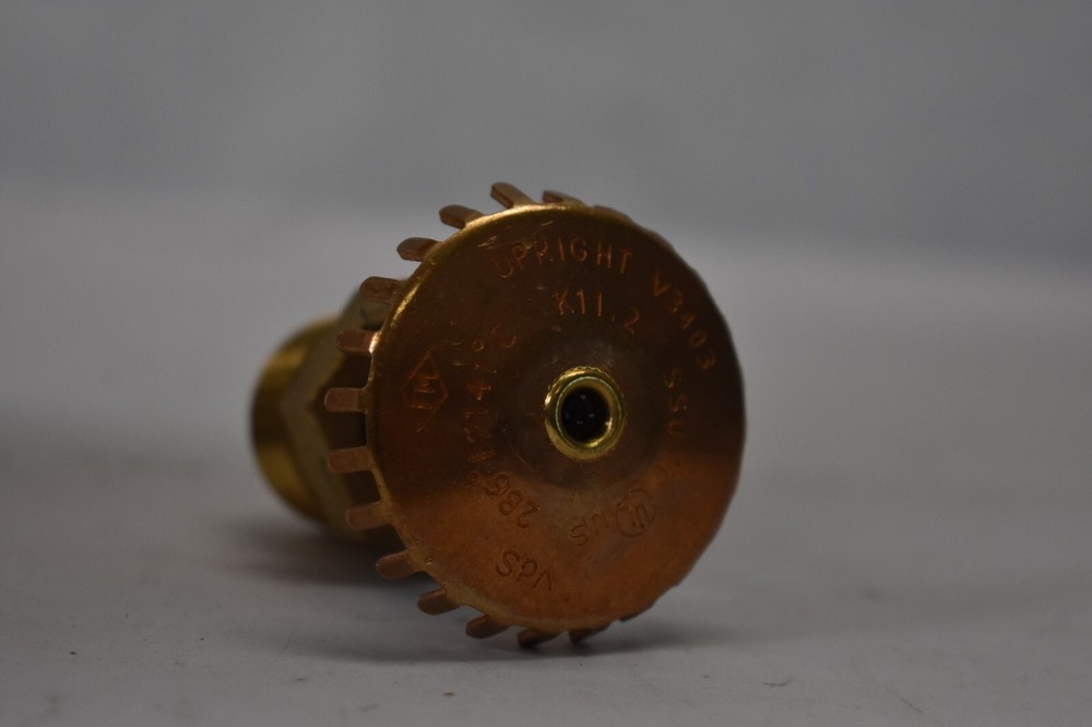Upright V3403 Standard Sprinkler Head Replacement Plain Brass 3/4" Commercial