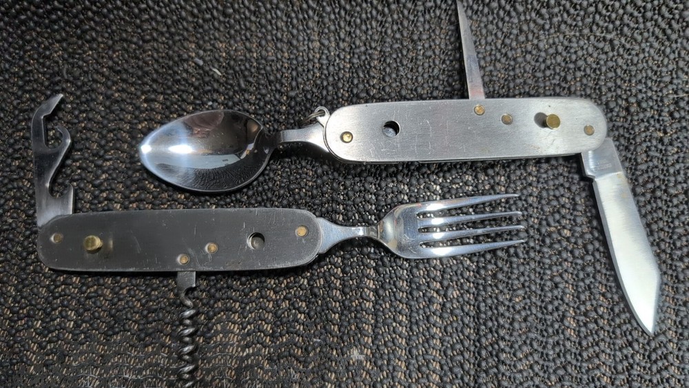 Ozark Trail multi tool camping boy scout fold knife spoon fork
