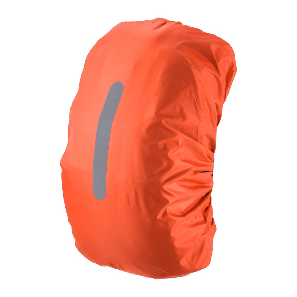 40-50L Waterproof Backpack Rain Cover with Vertical Strap M Orange