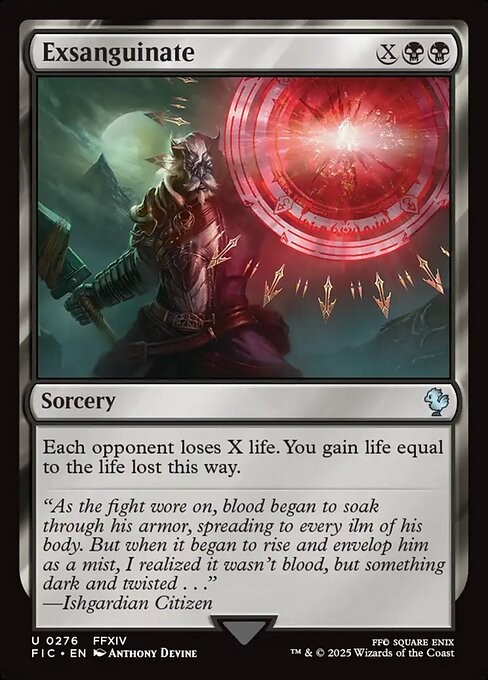 Exsanguinate 276 U Normal FIC MTG NM