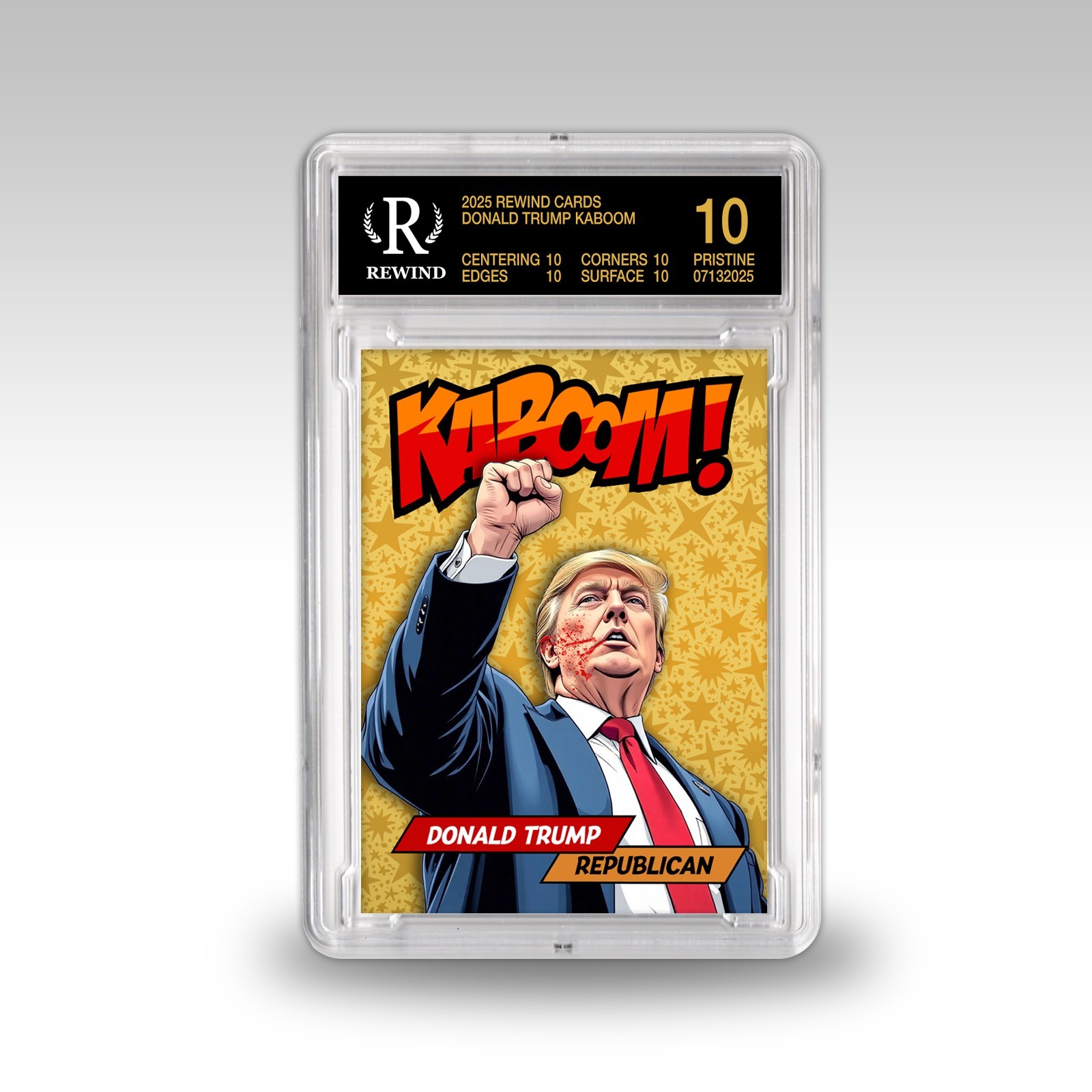 Donald Trump Custom Kaboom Card - MAGA - Assassination Attempt Card