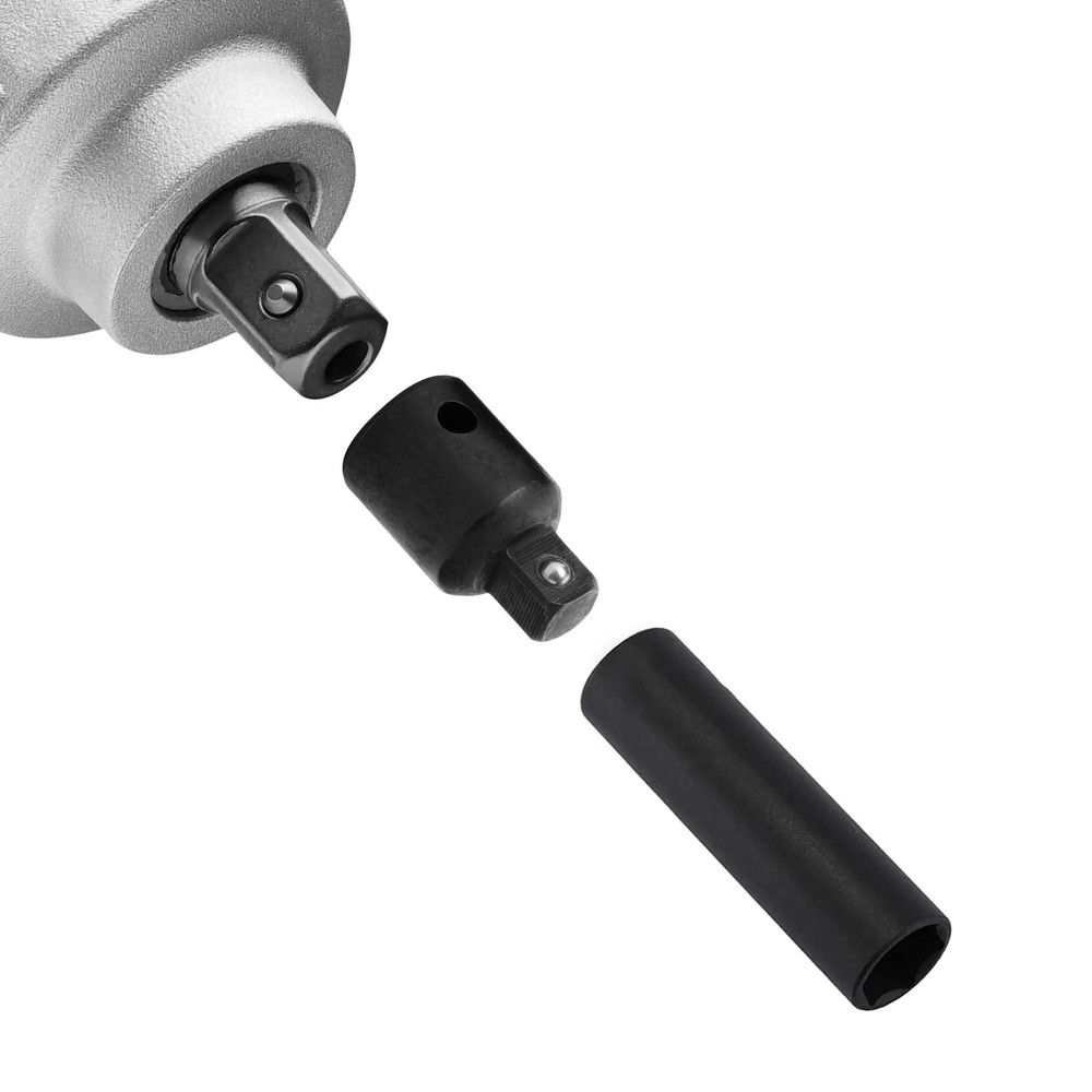 Bates- Impact Socket Adapter and Reducer Set, 4-pcs, 4 pcs, Black