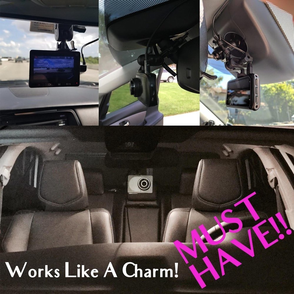 Versatile Dash Cam Mount with Tool-Free Setup for Effortless Driving Security