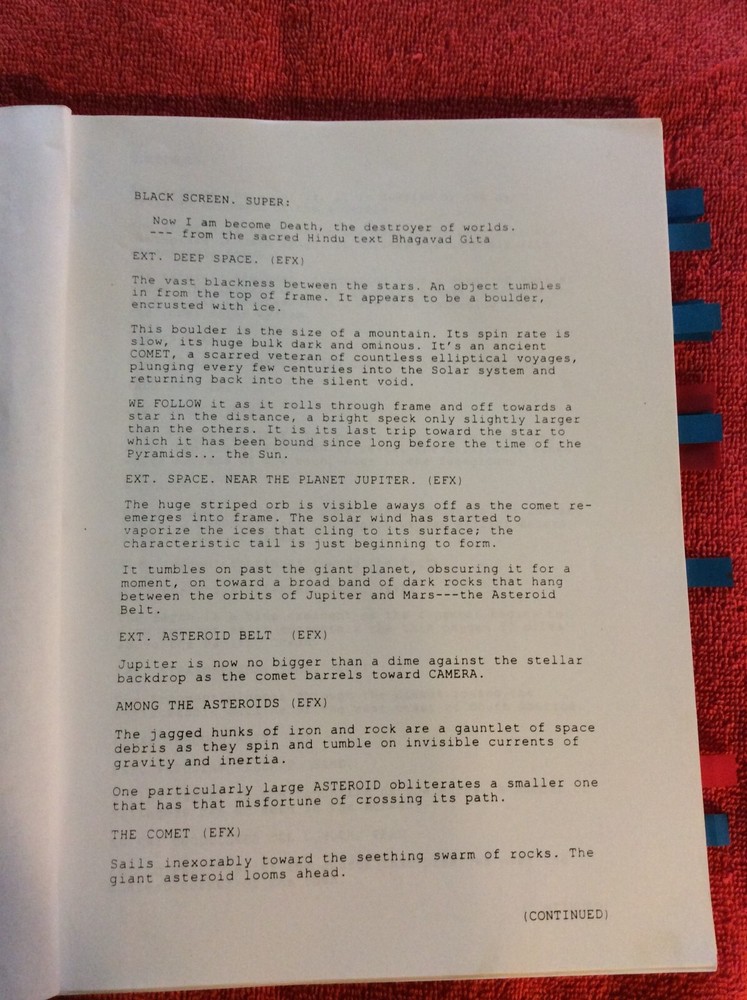 ORIGINAL SCRIPT JUDGEMENT DAY ICE-T COOLIO MARIO VAN PEEBLES WILLIAM CARSON