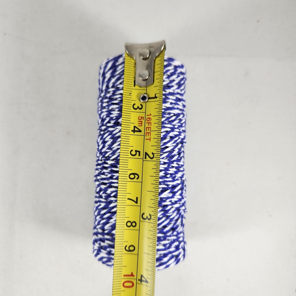 Blue & White Striped String Thread Spool Roll
