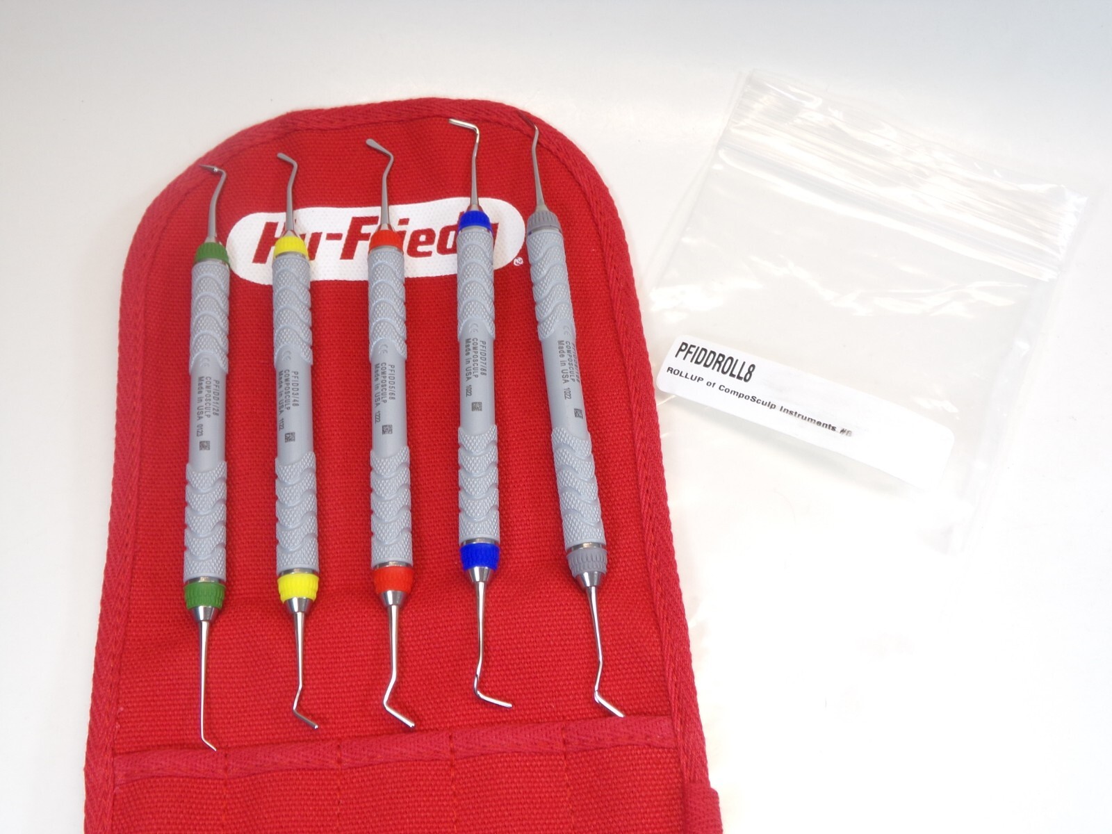 Rollup CompoSculp Intruments Handle #08 Set 5 Instruments PFIDDROLL8 HU FRIEDY