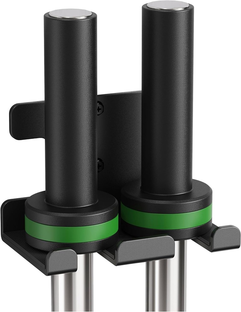 Barbell Rack Holder Wall Mount Storage Double Bar