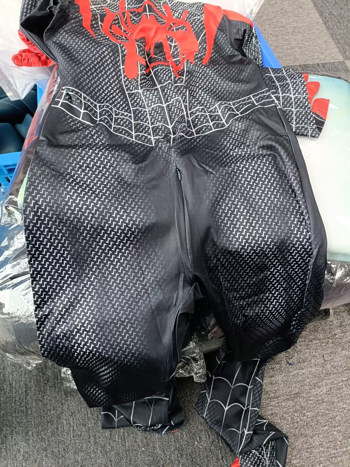 Spiderman Miles Morales Halloween Costume Cosplay Mens Jumpsuit Spandex Bodysuit