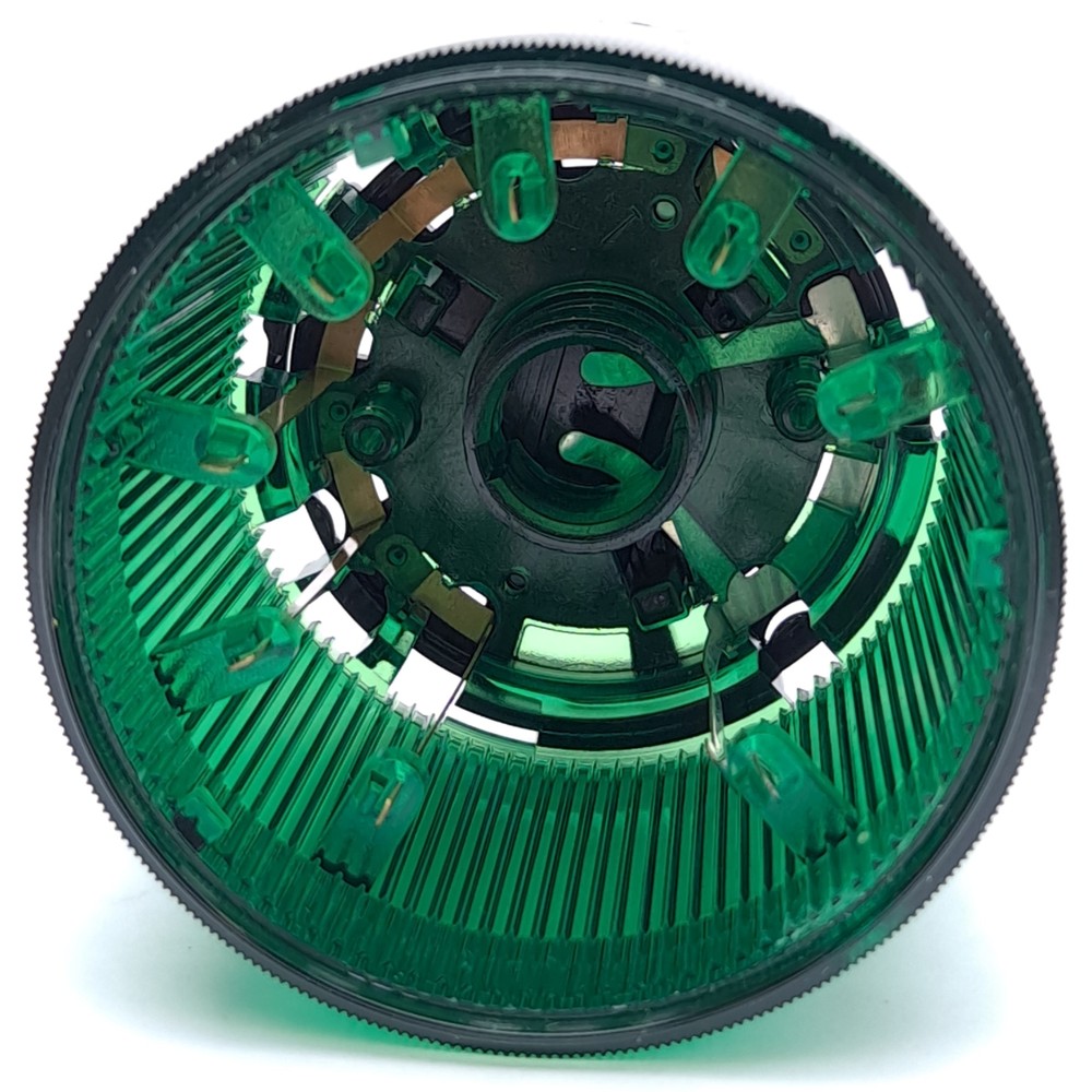 Texelco Type 370 15-00 Stack Light Module, Steady Green, ø70mm, 12-240V