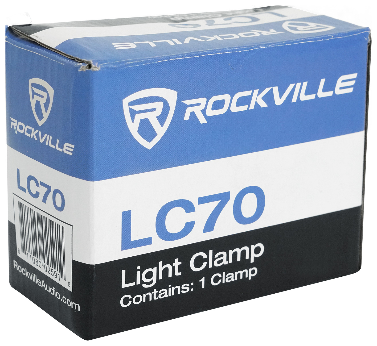(8) Rockville LC70 Heavy Duty C Clamps Mount Light Up to 70 LBS, Adjustable Knob