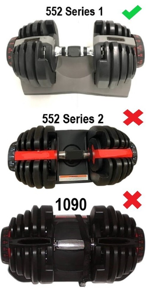 STICKY - Bowflex Nautilus SERIES 1 Grip SelectTech 552 Dumbbell Replacement Part