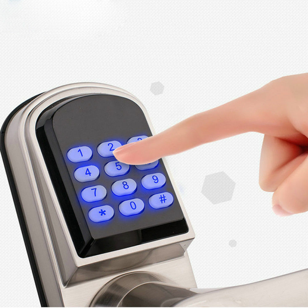 Electronic Code Digital Keyless Keypad Security Entry Door Lock Knob Left Hand
