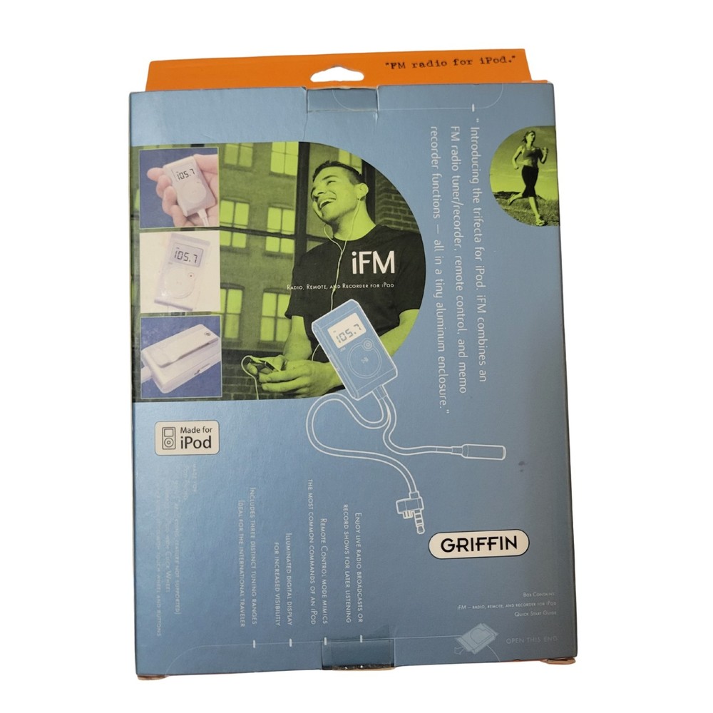 Griffin iFM Radio Remote Recorder For iPod White Accessory NEW Electronic