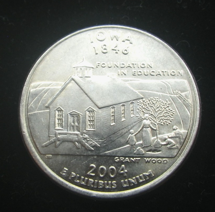 2004 D Quarter doubled motto and mint mark