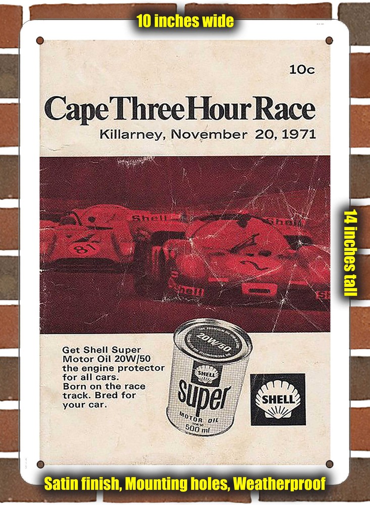 Metal Sign - 1971 Killarney Racing Program - 10x14 inches