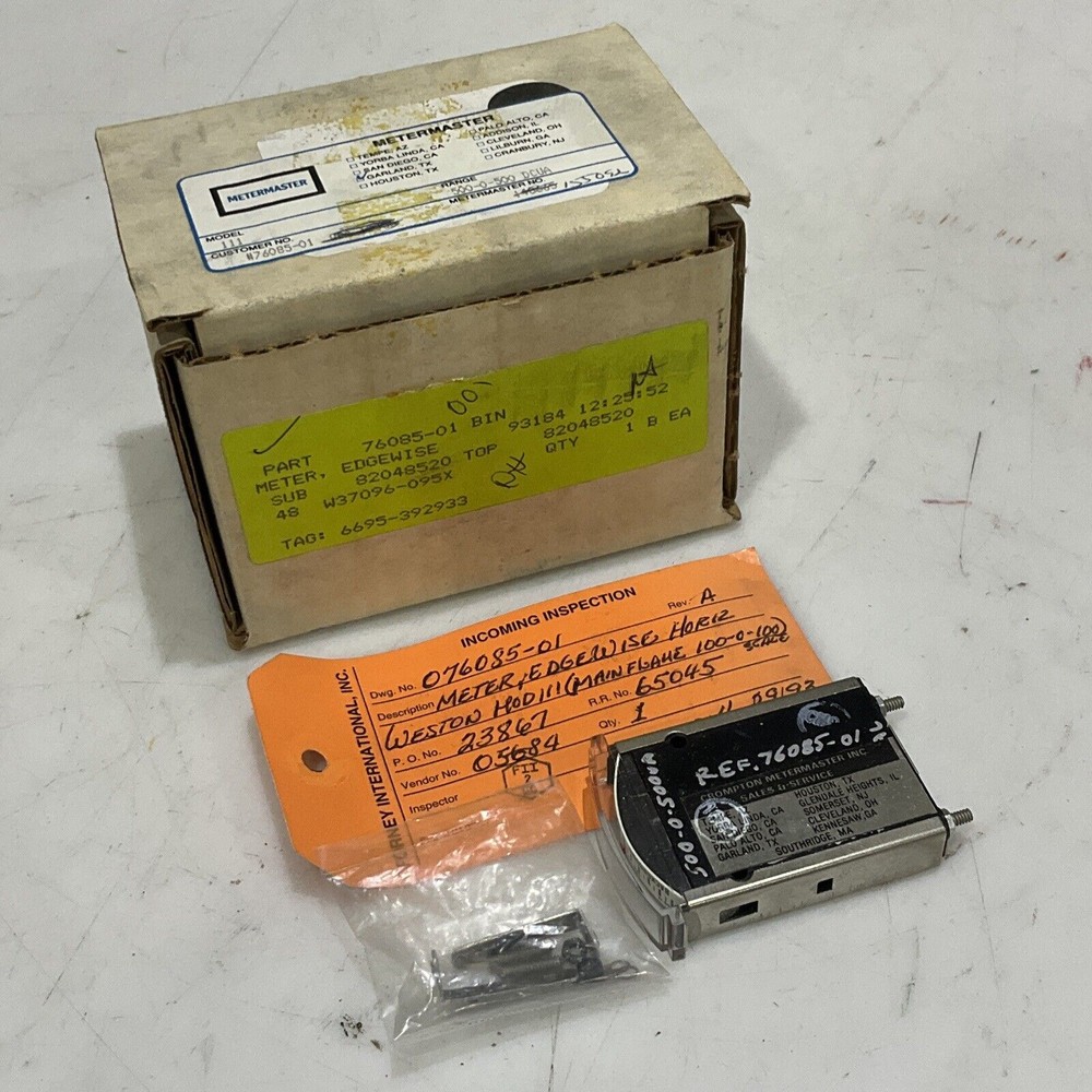 CROMPTON METERMASTER 076085-01 111 EDGEWISE METER 373