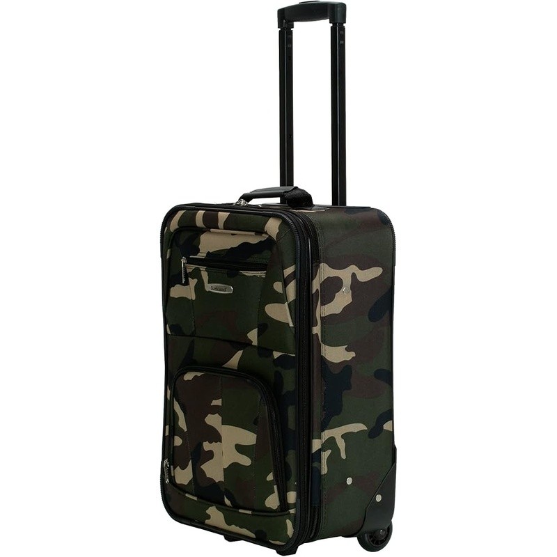 Luggage Set W/ Multiple Upright Sizes & Large Front Pockets Travel Essentials US