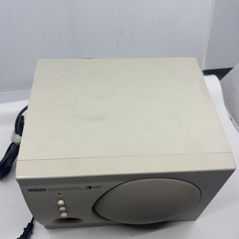 Yamaha YST-MSW10 Powered Multimedia Subwoofer Deep Base 25 Watts White