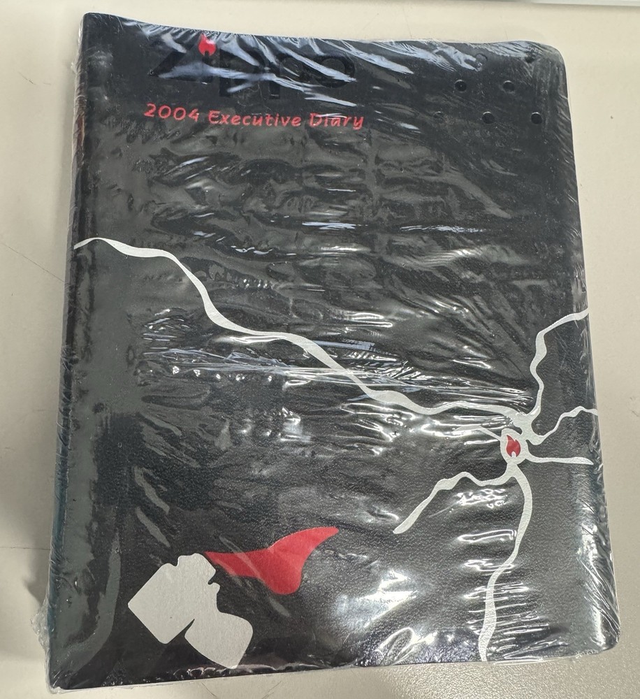 ZIPPO 2004 EXECUTIVE DIARY ZIPPO LOGO DESIGN #2