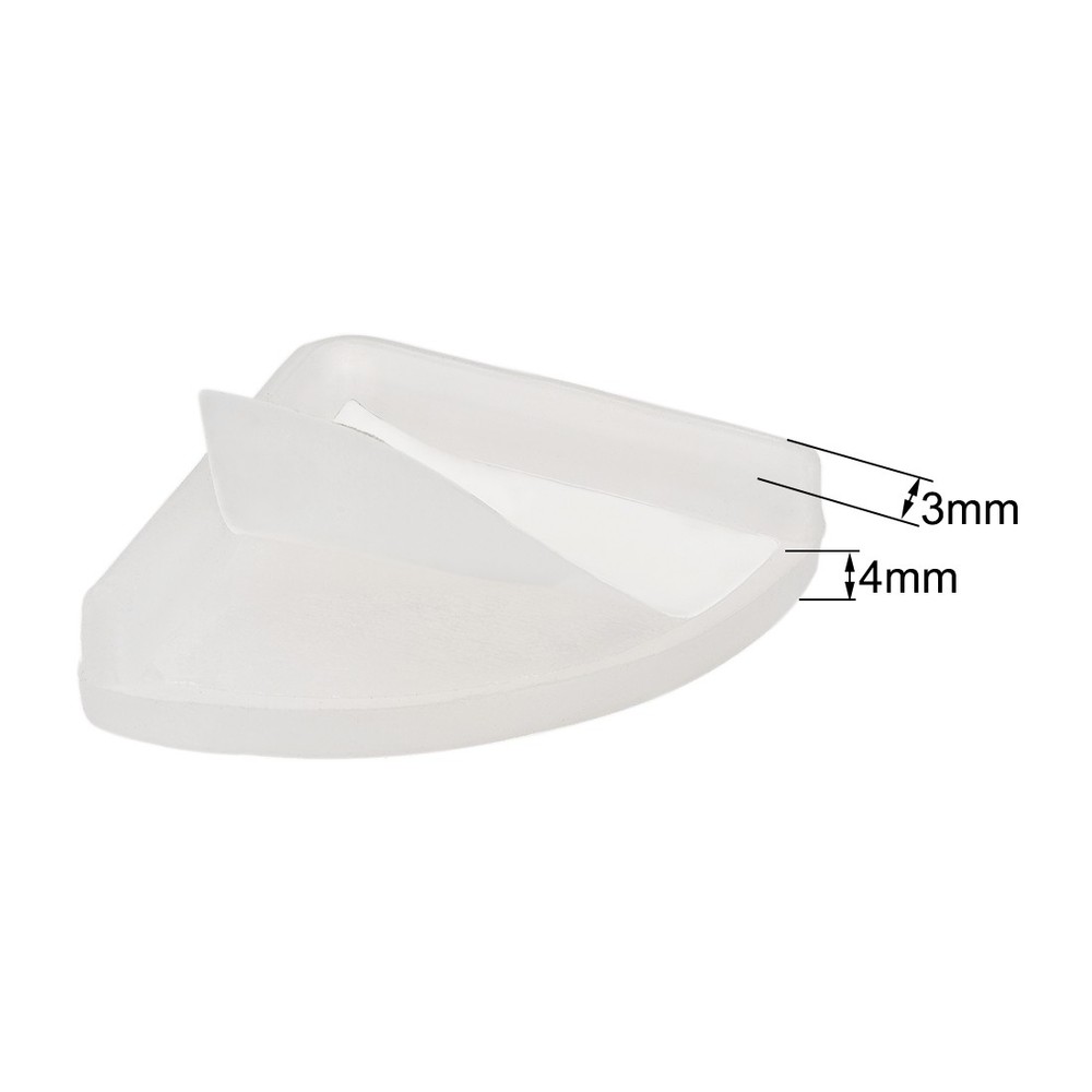 Edge protection corner soft translucent silicone 30x30x9mm, 28pcs