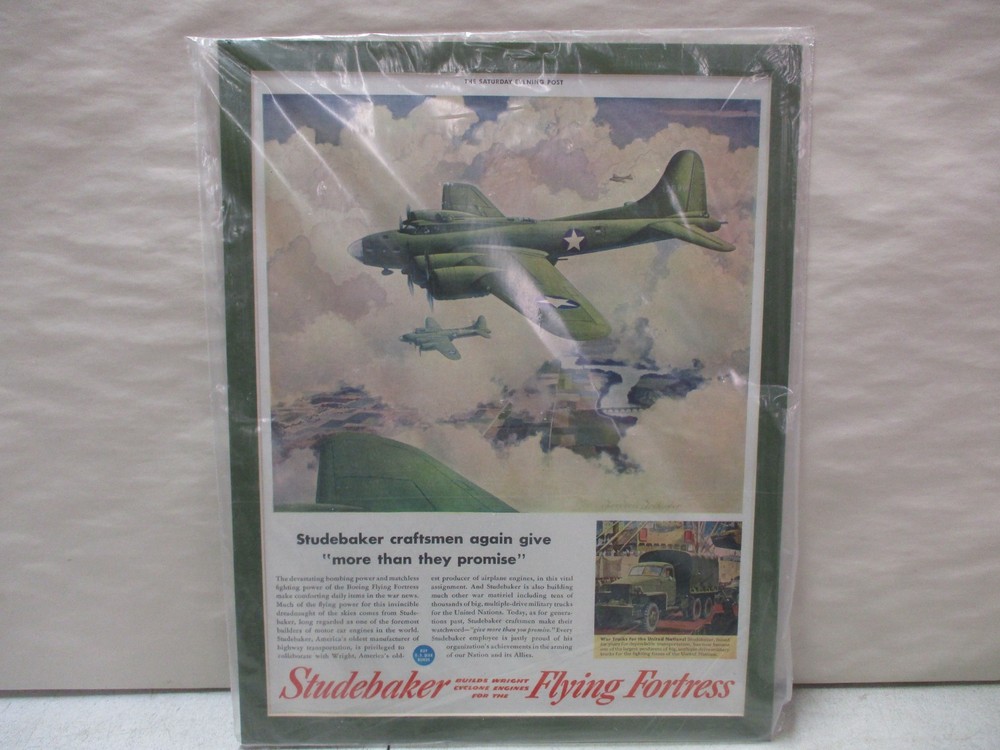 Studebaker Flying Fortress Saturday Evening Post Advertisement