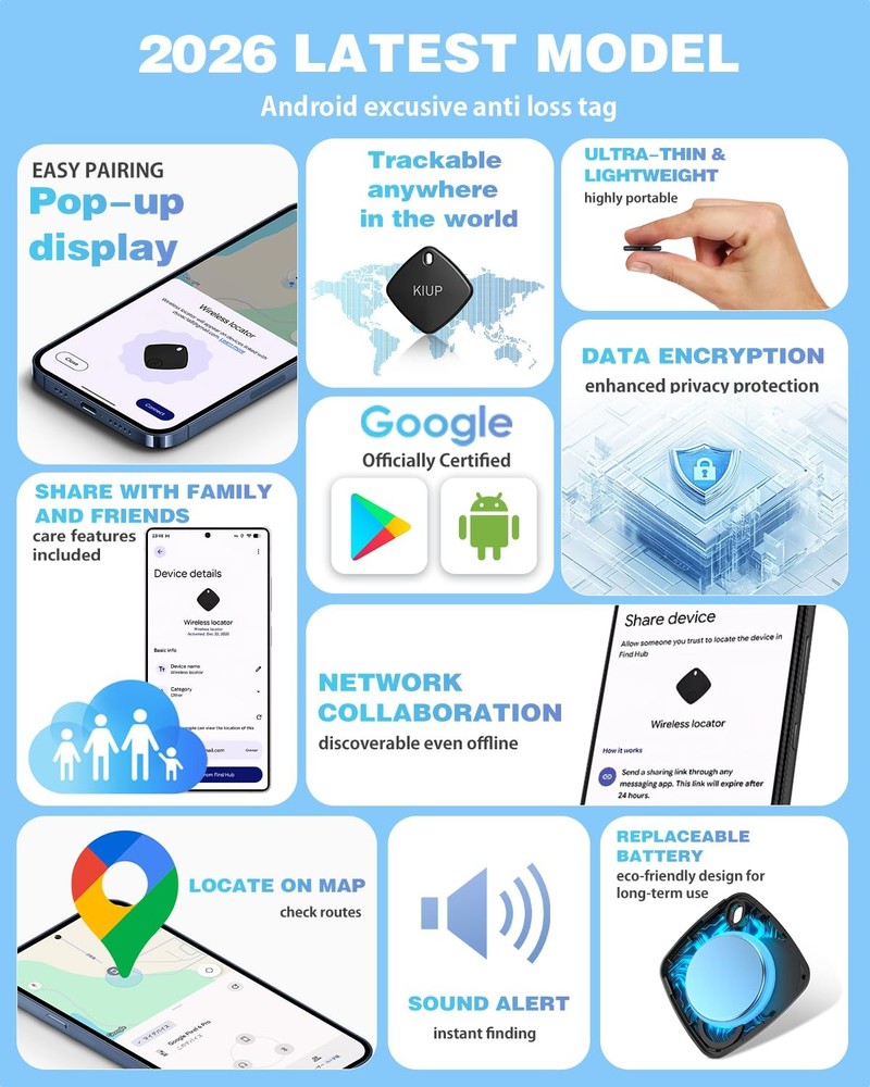 Bluetooth Tracker for Android - Key Finder Luggage Locator Device