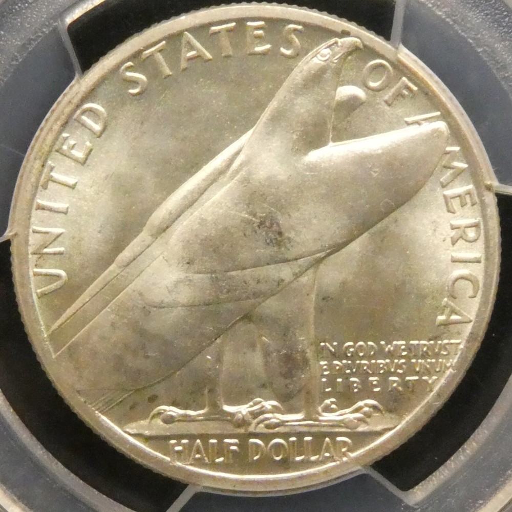 1936 BRIDGEPORT Commemorative Silver Half Dollar PCGS MS66