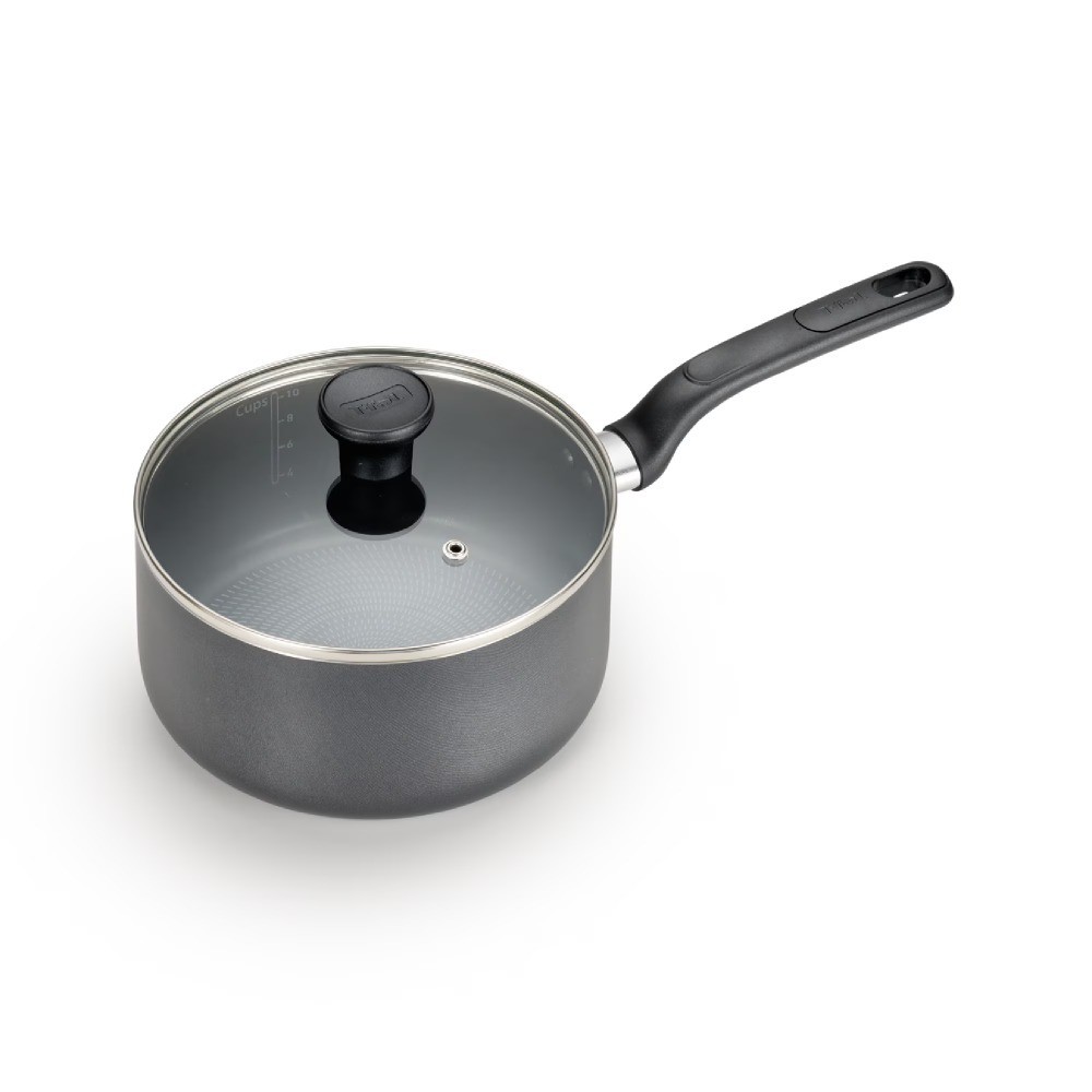 Easy Care Nonstick Cookware, Saucepan, 2 Quart, Grey