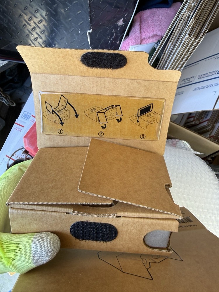 VTG Google Cardboard 3D VR Virtual Reality Headset Opened BUT Never Used