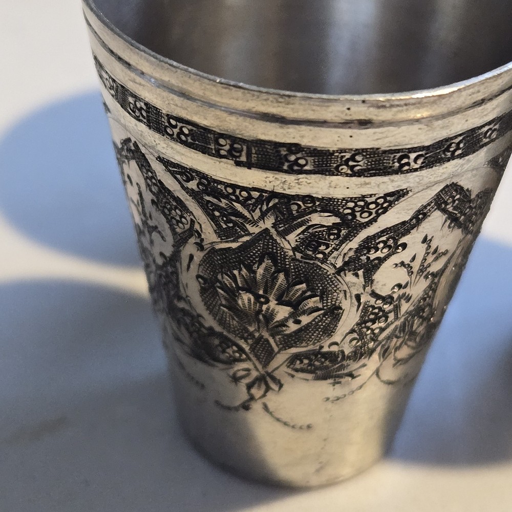 Set Of 3 Middle Eastern Solid Silver Shut Marked 84