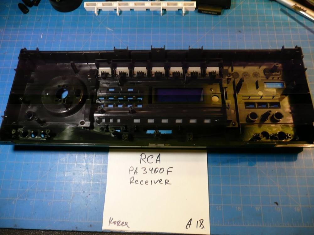 RCA PA3400F Receiver Replacement Parts Front Face Panel Plate